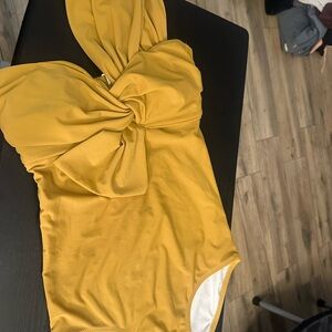 Mustard Yellow One-Piece Swimsuit